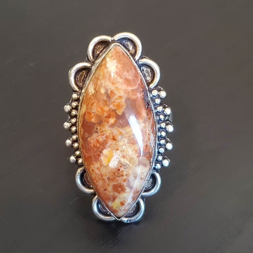 Sterling Silver Stone Ring - Picture 2 of 12